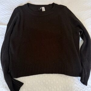 H&M Women's Black Crew Neck Sweater